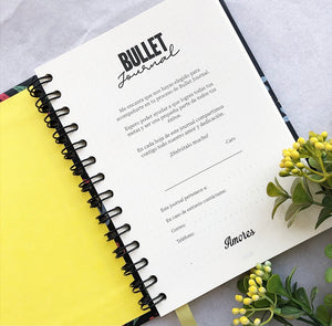 Bullet Journal Espiral Flores